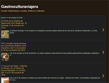 Tablet Screenshot of gastroculturaviajera.com